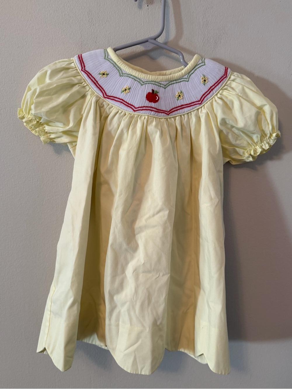 The Beaufort Bonnet Company Yellow Smocked Apple Dress